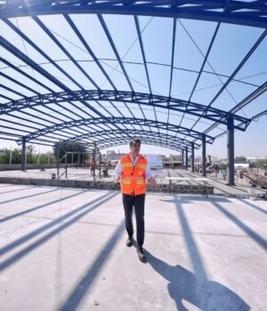 Supervisan obra de Polideportivo en Santa María Magdalena y anuncia inversión en vialidades