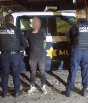 Detenido masculino por robo equiparado