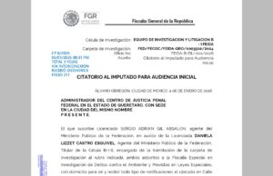Investiga FGR a ex funcionario estatal por presentar pruebas falsas en amparo