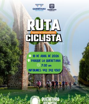 Presentan ruta ciclista en parque La Queretana