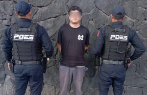 En La Trinidad, POES detiene a un individuo por delitos contra la salud