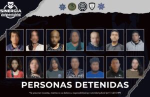 Sinergia ejecuta cateos en cuatro municipios; 14 personas detenidas y aseguramiento de armas y narcótico