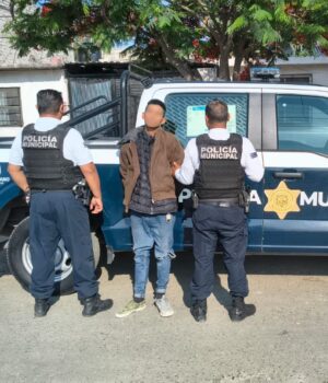 Detenido “El Beto” por violencia familiar y portación de arma prohibida en Nuevo Plan Santa María