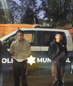 Dos masculinos detenidos por robo a domicilio
