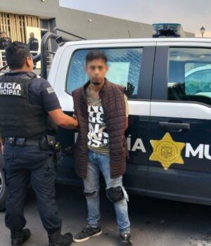 Detenido masculino en la colonia San José el Alto