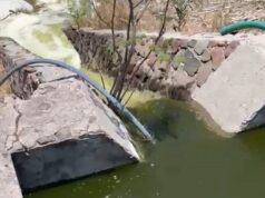 Inician desfogue de agua en bordo Benito Juárez de Querétaro 2000