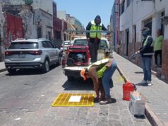 Municipio de Querétaro implementa nueva estrategia de rejillas temporales para reforzar la seguridad vial