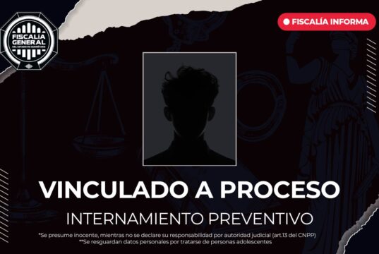 En internamiento y vinculado a proceso, un adolescente por homicidio en Ezequiel Montes