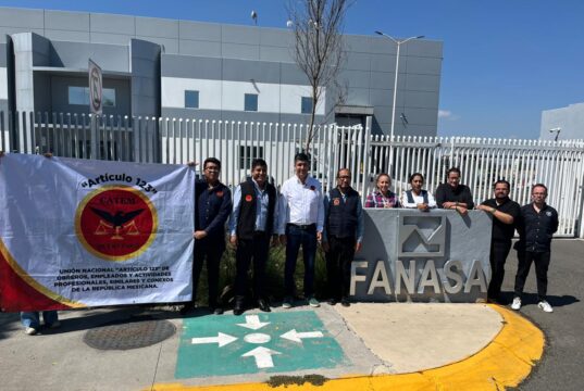 Gana CATEM representación de trabajadores de FANASA en Querétaro