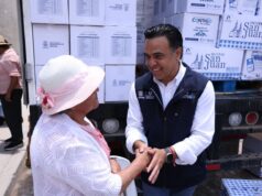 Supervisa Luis Nava entrega de apoyos alimentarios del programa Contigo en tu Mesa