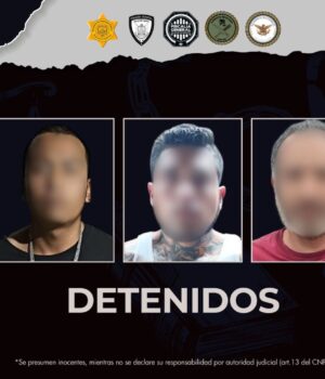 Sinergia realiza cateos en El Paraíso; aseguran narcóticos, un arma de fuego y detienen a tres personas