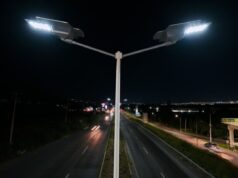 Supervisan autoridades municipales la instalación de 330 nuevas luminarias en el Libramiento Norponiente