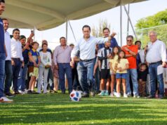 Enteegan en C orregidora nueva cancha de futbol 5 para las familias de Santa Fe