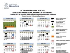 Oficializan calendario escolar 2026-2027
