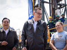 Supervisa Kuri obra hidráulica en Los Cues