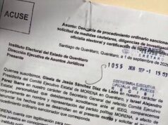 MORENA en Querétaro reaccionó de manera inmediata ante la aparición de mantas con la expresión “MORENA NARCOPARTIDO” en distintos puntos de la capital.