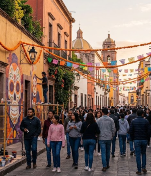 Querétaro reactiva corredores de arte urbano y festivales de otoño en el Centro Histórico