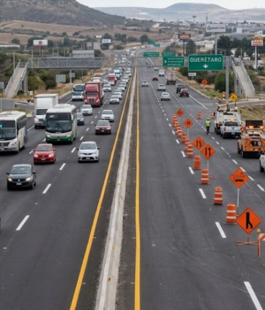 Inicia apertura gradual de carriles en la Carretera 57 para desahogar el acceso a la zona metropolitana de Querétaro